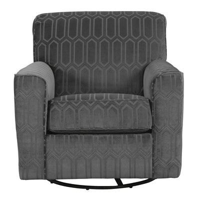 Zarina Graphite Swivel Accent Chair