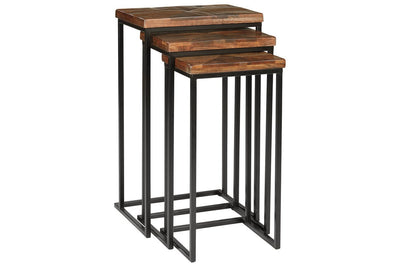 Cainthorne Brown/Black Accent Table (Set of 3)