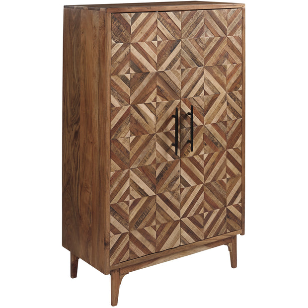 Gabinwell Two-tone Brown Accent Cabinet