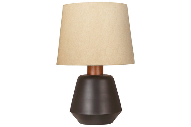 Ancel Black/Brown Table Lamp