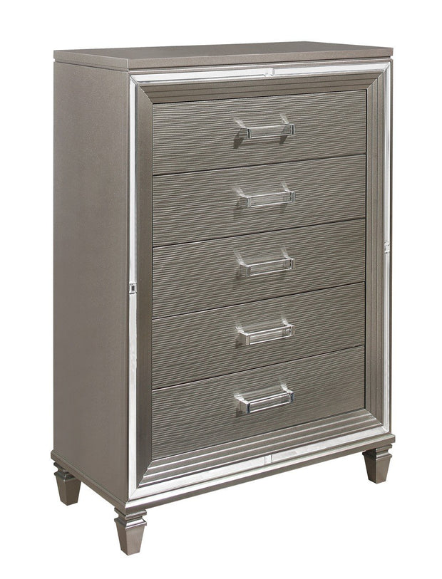 Tamsin Metallic Silver/Gray Chest