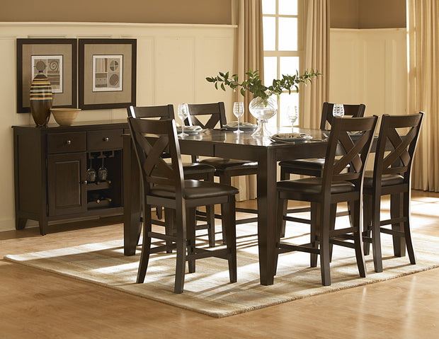 Crown Point Dark Brown Counter Height Set ***