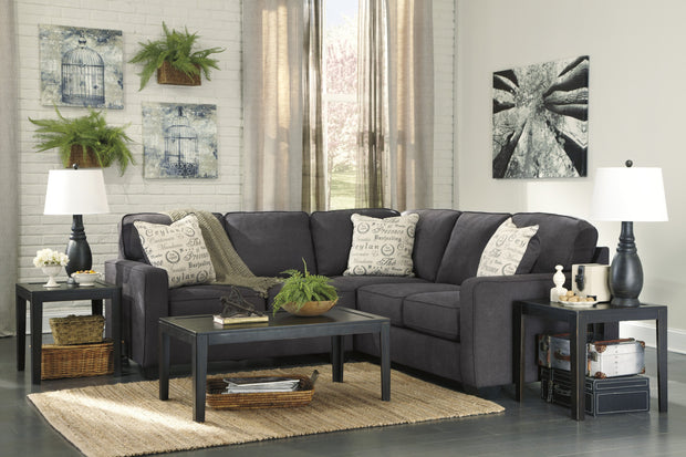 Alenya Charcoal LAF Sectional - Luna Furniture