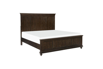 Cardano Dark Brown Queen Panel Bed