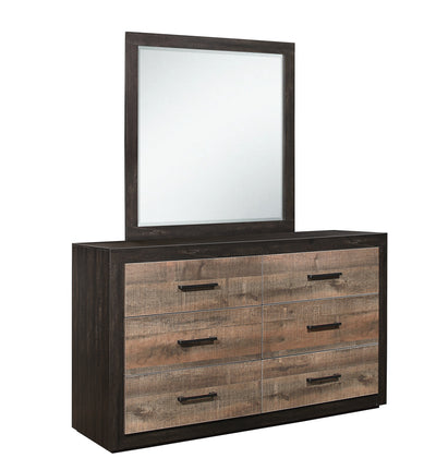 Miter Brown Mirror