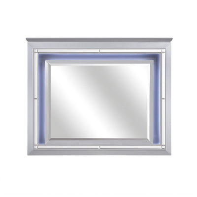 Allura Silver LED Mirror