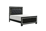 Allura Black LED Panel Bedroom Set