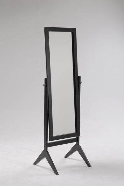 Cheval Rectangular Black Tall Mirror