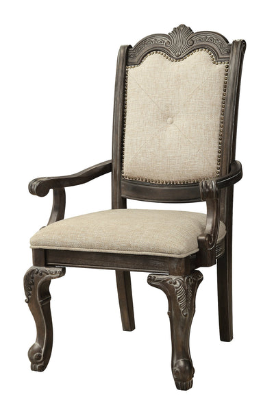 Kiera Gray Arm Chair, Set of 2
