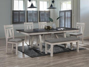 Maribelle Chalk/Gray Extendable Dining Room Set