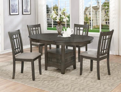 Hartwell Gray Extendable Oval Dining Table