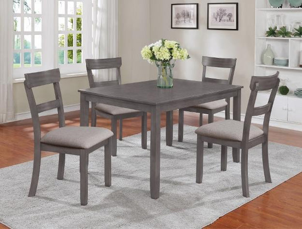 Henderson Gray 5-Piece Dining Room Set - Luna Furniture