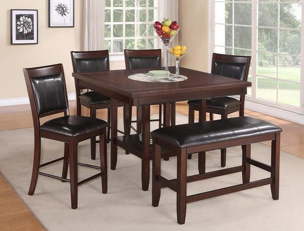 Fulton Dark Brown Counter Height Table