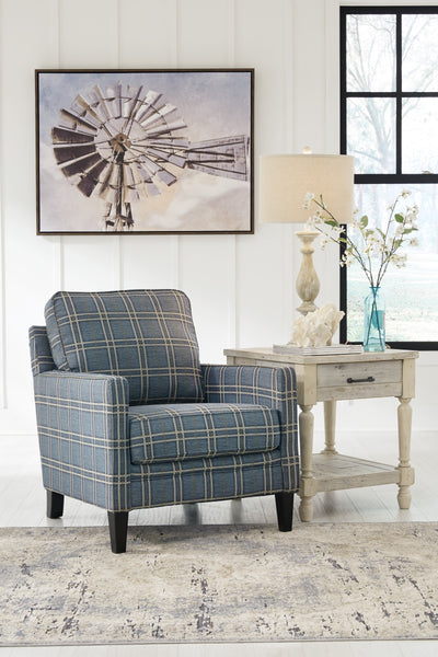 Traemore Blue Accent Chair