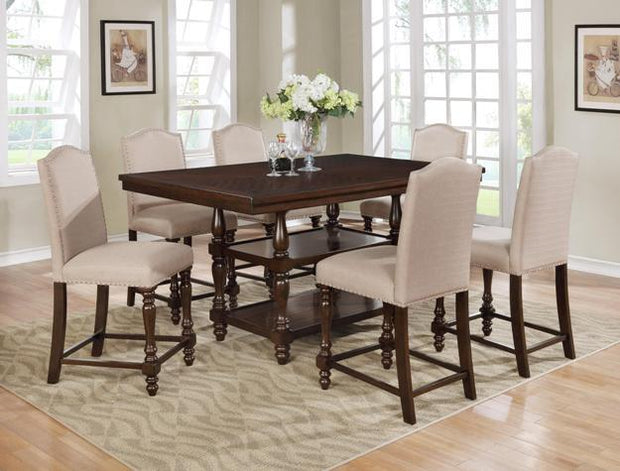 Langley Taupe Counter Height Set