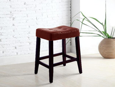 Kent 24" Red Saddle Chair, Set of 2