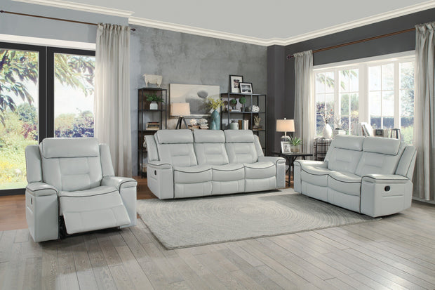 Darwan Light Gray Reclining Living Room Set