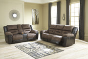 Earhart Chestnut Reclining Living Room Set