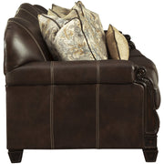 Embrook Chocolate Leather Sofa