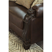 Embrook Chocolate Leather Sofa