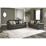 Lawthorn Slate Leather Sofa