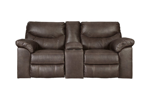 Boxberg Teak Power Reclining Loveseat with Console