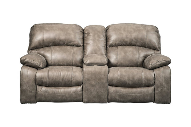 Dunwell Driftwood Power Reclining Loveseat with Console
