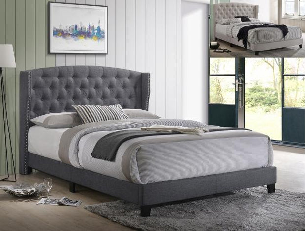 Rosemary Gray Twin Platform Bed