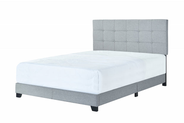 Florence Gray Upholstered Full Bed