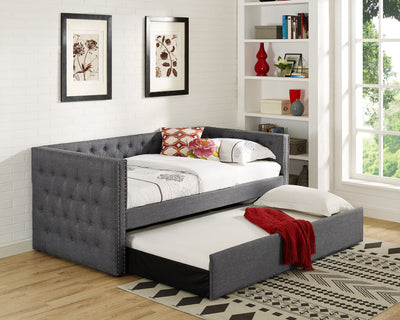 Trina Gray Twin Daybed with Trundle
