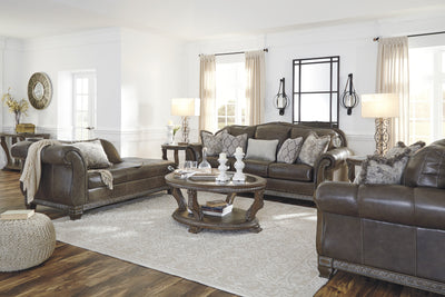 Malacara Quarry Leather Living Room Set