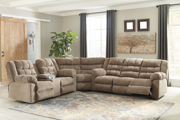 Workhorse Cocoa Reclining Sectional