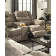 Workhorse Cocoa Reclining Loveseat