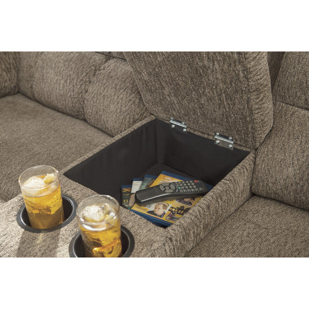 Workhorse Cocoa Reclining Loveseat