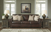 Roleson Walnut Leather Living Room Set