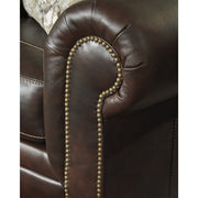Roleson Walnut Leather Sofa