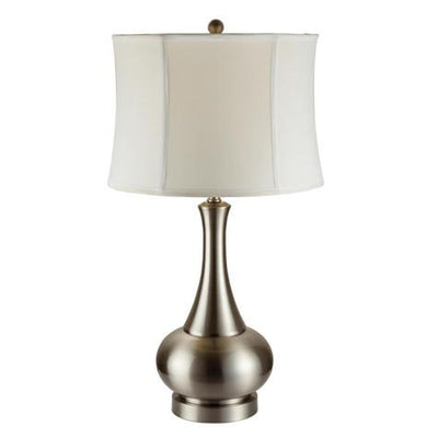 Pewter 29" Table Lamp, Set of 2