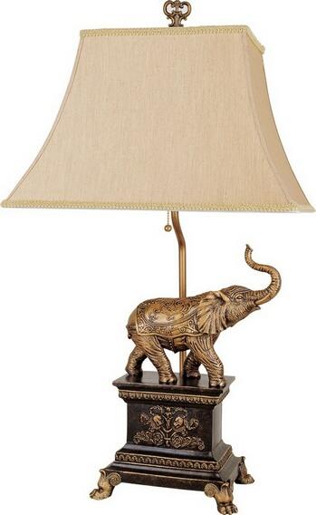 Elephant 29" Table Lamp, Set of 2