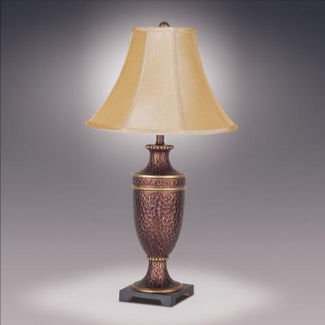 Hammered Urm Bell Shade 29" Table Lamp, Set of 2