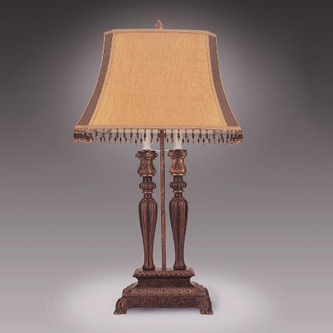 Bronze 31" Table Lamp, Set of 2