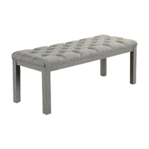 Finley Gray Accent Bench