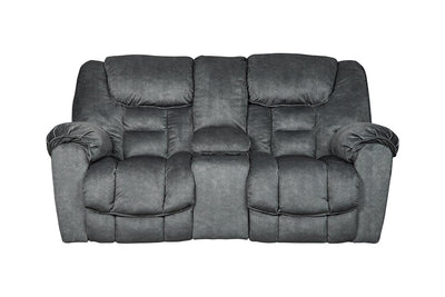 Capehorn Granite Reclining Loveseat with Console