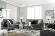 Agleno Charcoal Living Room Set