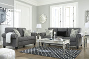 Agleno Charcoal Living Room Set