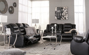 Vacherie Black Reclining Living Room Set