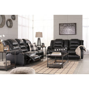 Vacherie Black Reclining Sofa