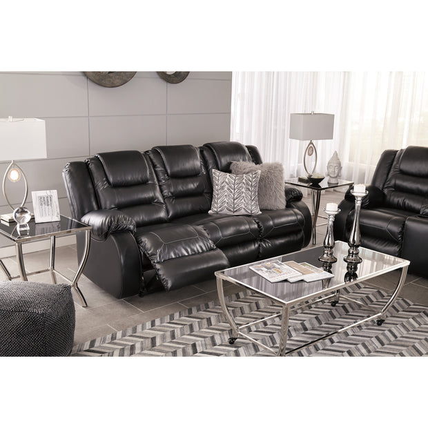 Vacherie Black Reclining Sofa