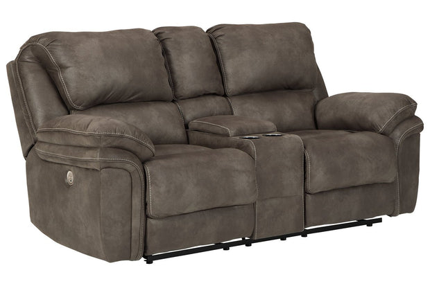 Trementon Graphite Power Reclining Loveseat with Console
