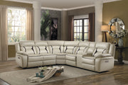 Amite Beige Power Reclining Sectional