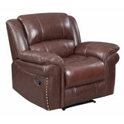 Gatsby Brown 3-Piece Leather Reclining Living Room Set